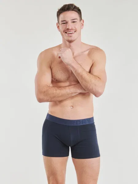 Superdry Boxeralsók tengerészkék / melír kék