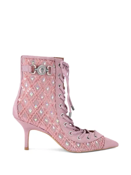 Cizme scurte Kurt Geiger London de cristal roz