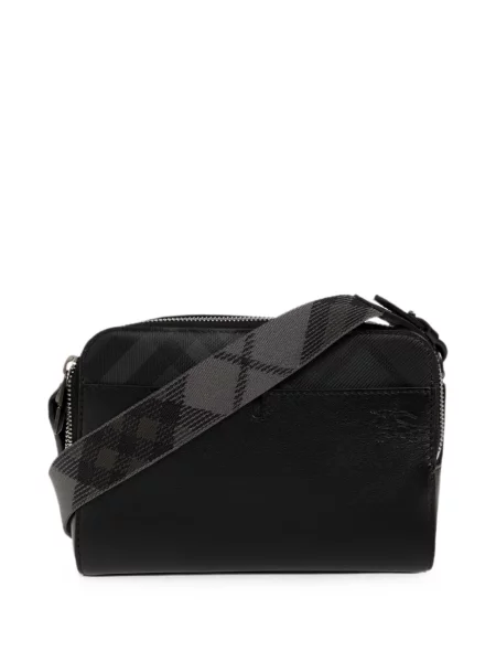 Geantă crossbody Burberry în carouri negru