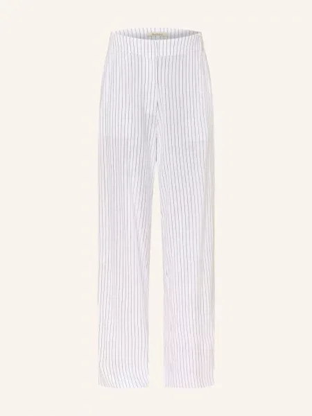Barbour Spodnie Z Szerokimi Nogawkami Sloane weiss białe