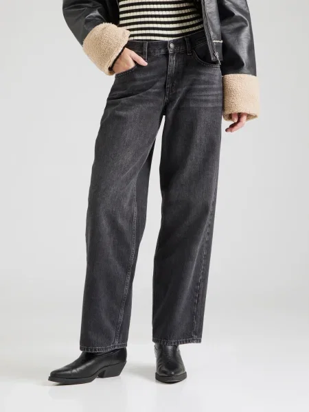 TOPSHOP Jeans CINCH denim negru