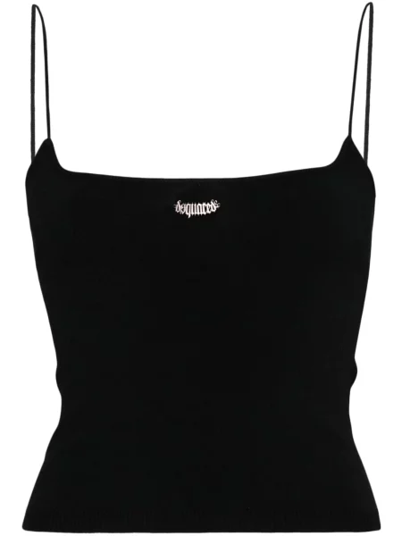 Top Dsquared2 tricotate negru