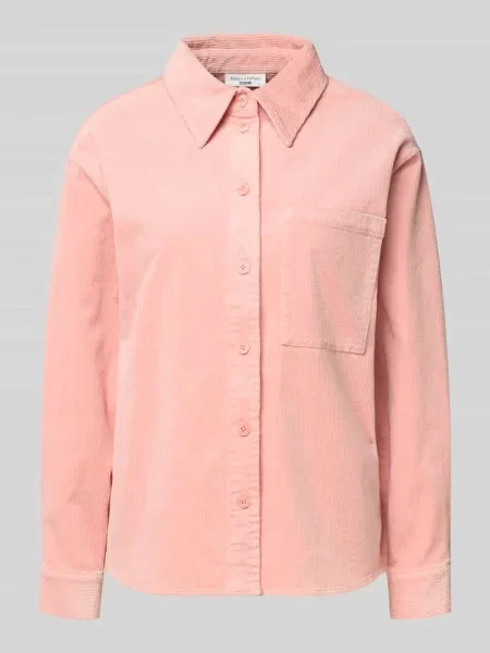 Bluzka z długim rękawem o kroju relaxed fit z mieszanki bawełny Marc O'polo Denim