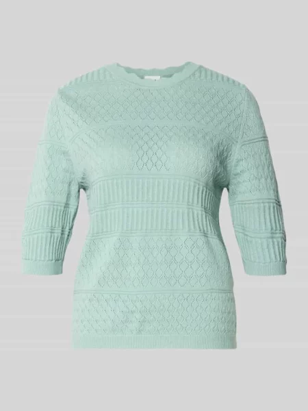 Sweter dzianinowy z rękawem model MILOS' Vila