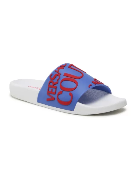 Klapki Versace Jeans Couture niebieskie