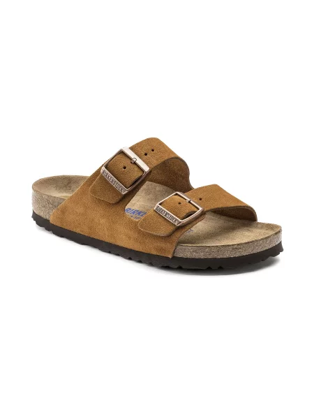 Birkenstock Arizona SFB VL Mink Regular Fit Kobiety Sandały Birkenstock Size: 5 brązowy