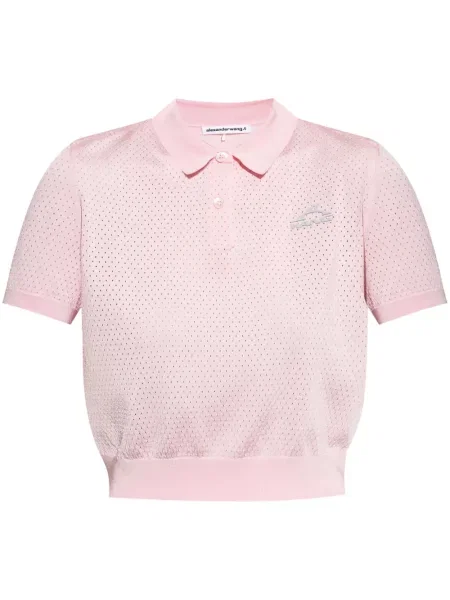 Polo Alexander Wang cu imagine roz
