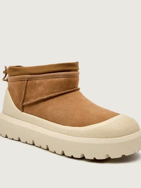 UGG Hótaposó ULTRA MINI WEATHER HYBRID | hasított bőr bézs