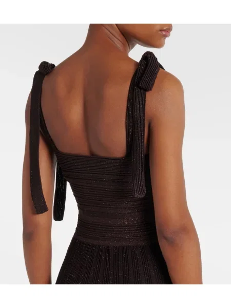 Rochie maxi Zimmermann tricotate de costum maro