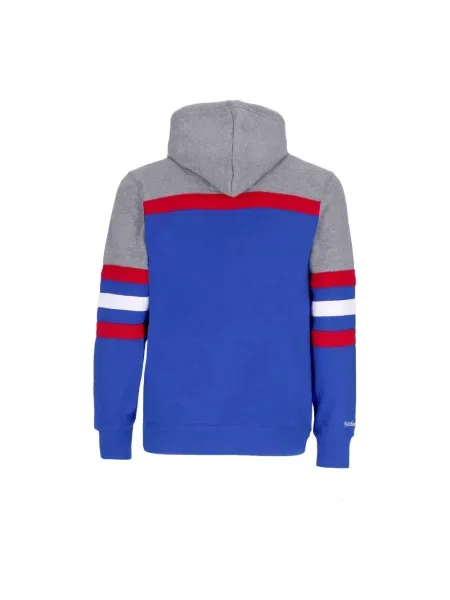 Bluza z kapturem Mitchell & Ness z kapturem niebieska