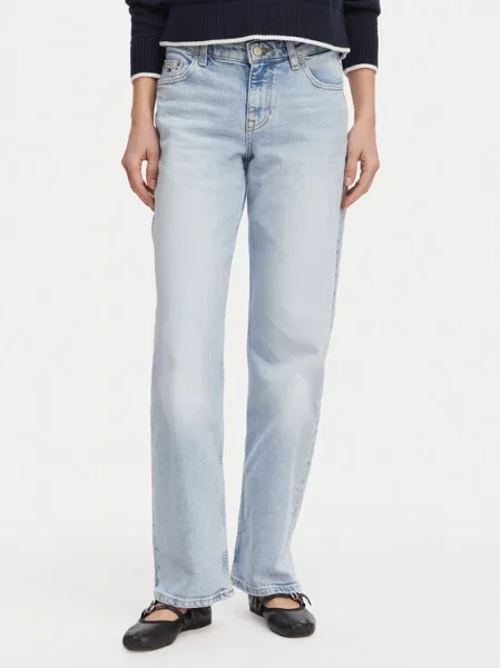 Tommy Jeans Džinsai Šviesiai Straight Fit mėlyna