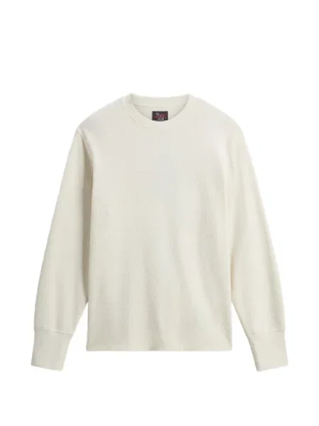 Lung pulover Woolrich alb