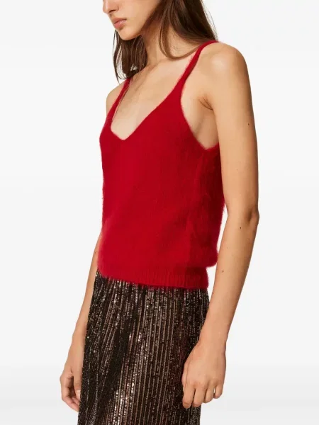 Top Twinset de lână roșu