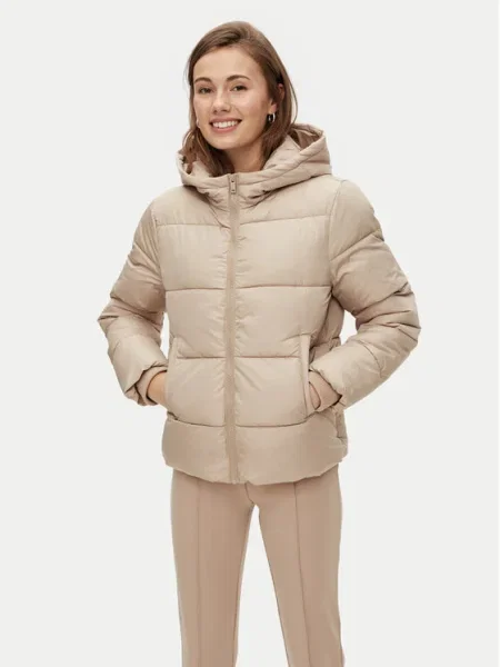 PIECES Geacă de primăvară-toamnă Bee gri deschis bej