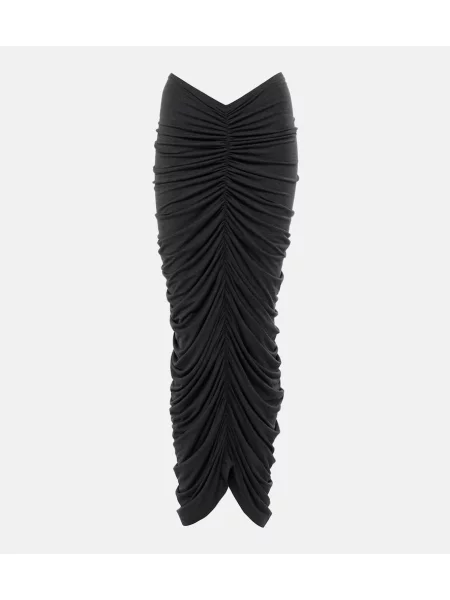 Fusta maxi Norma Kamali gri