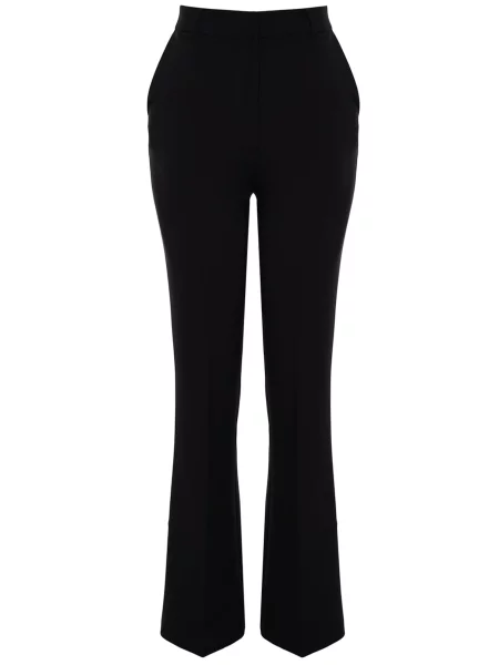 Trendyol Pantaloni cu dungă negru
