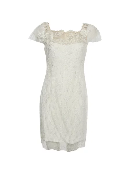 Rochie mini Self-portrait alb