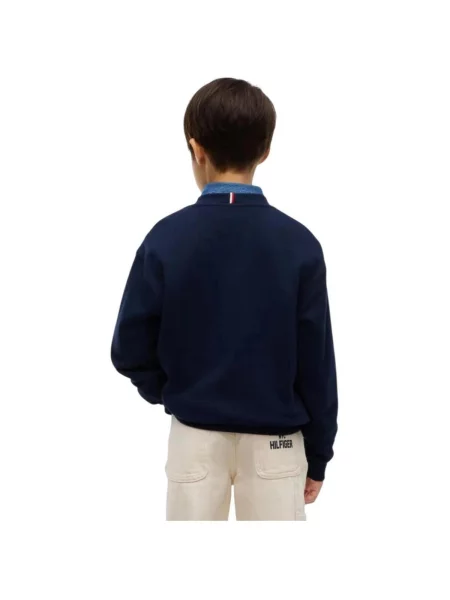 Mikina Tommy Hilfiger modrá