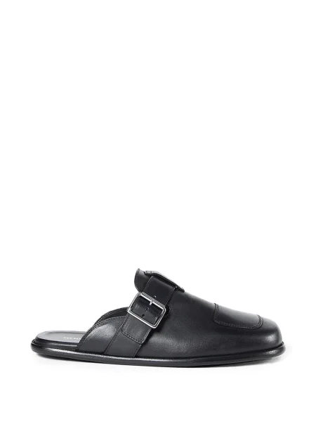 Sandale Ann Demeulemeester din piele cu cataramă negru