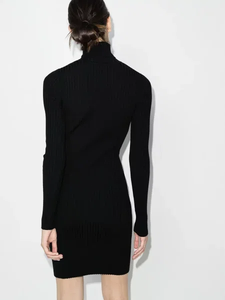 Pletené mini šaty Wolford černé