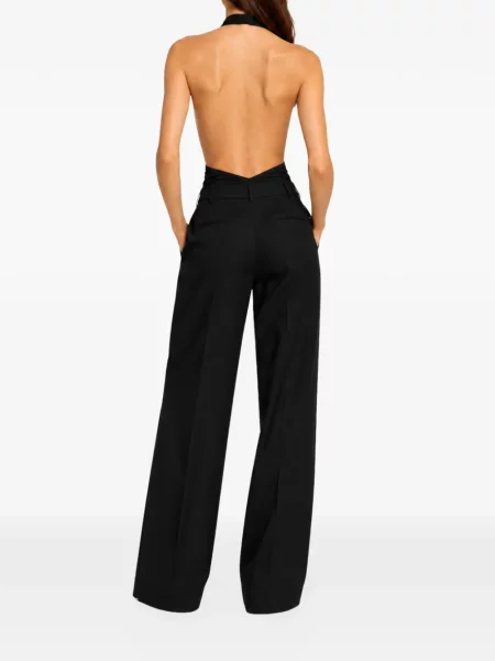 Body Norma Kamali cu gât halter negru