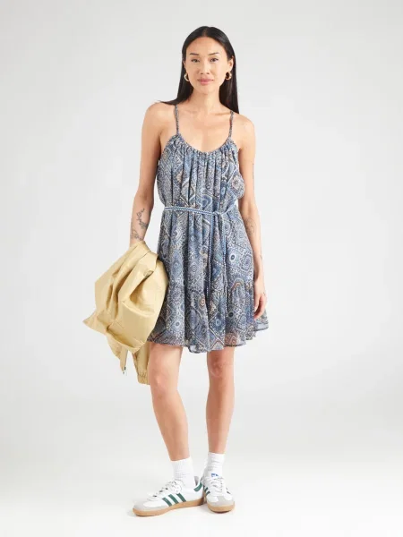 ONLY Rochie de vară ONLASTA / bleumarin / albastru denim / maro bej