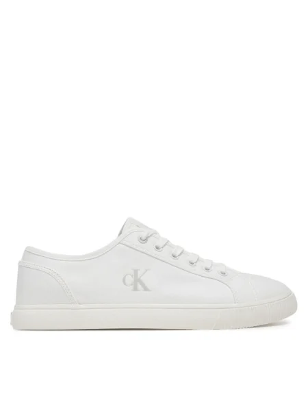 Calvin Klein Jeans Teniși Ess Vulc Low Mg Canvas alb