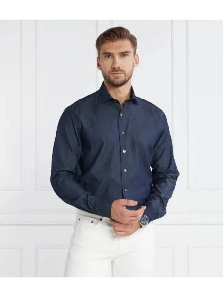 Oscar Jacobson Ing Cut Away Washed DENIM kék