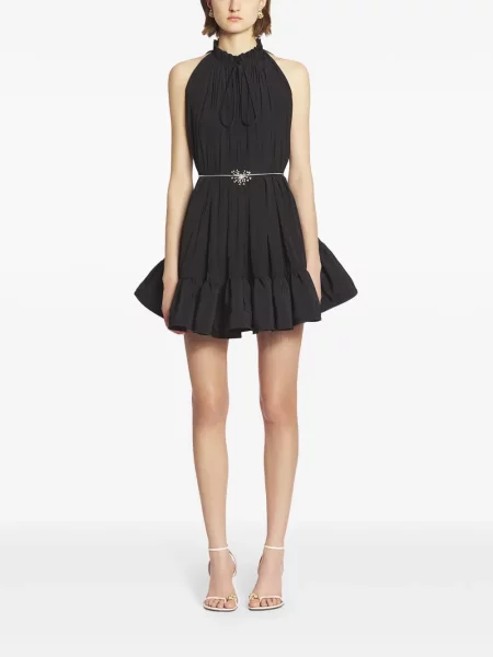 Mini suknelė Lanvin su raukiniais juoda