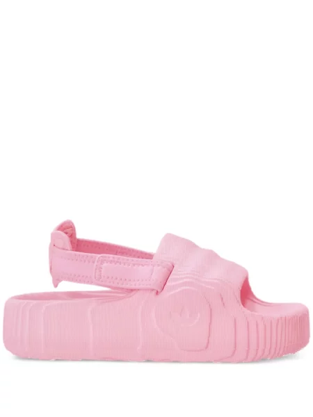 Pletené pantofle Adidas bílé