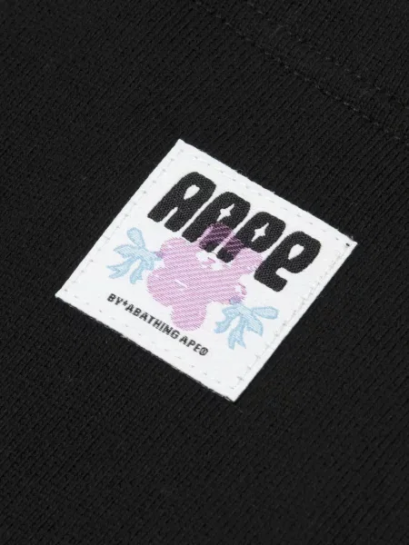 Флийс панталон Aape By *a Bathing Ape® бродирани черно