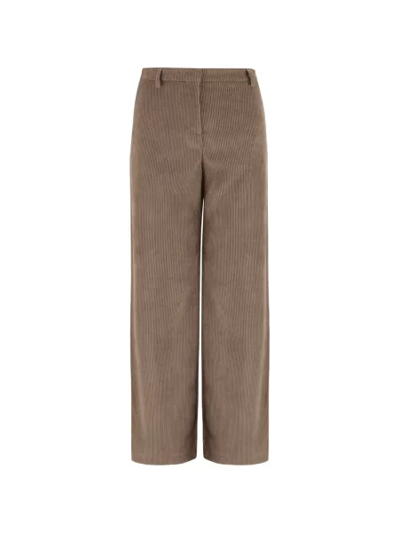 Pantaloni F.it de catifea cord maro
