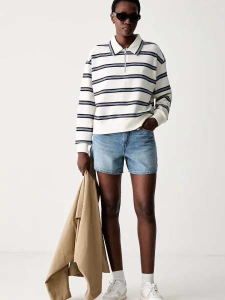 Levi's šortky dámske rifľové CINCH MID-THIGH modrá