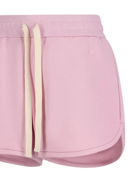 Pantaloni scurți Jil Sander cu cordon roz