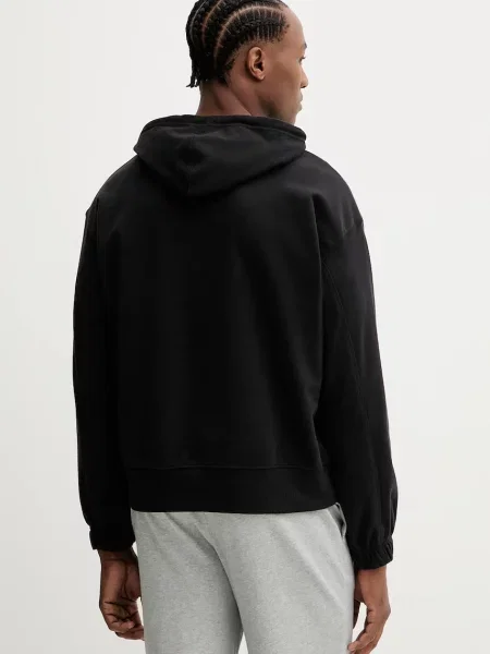 Mikina Calvin Klein Underwear s kapucí hladká černá