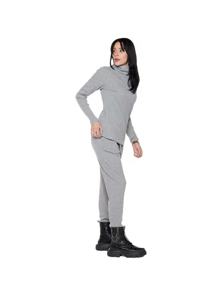 Pantaloni Leone 1947 cu perle gri