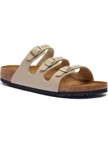 Birkenstock Șlapi Florida BF cu adaos de piele | narrow fit bej