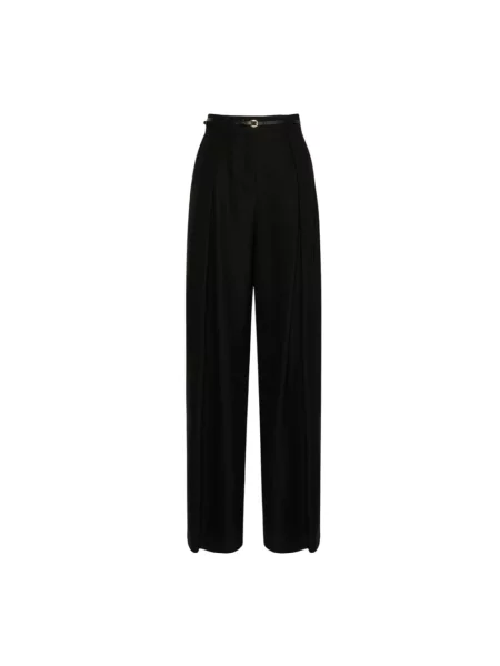 Spodnie Max Mara Studio wełniane czarne