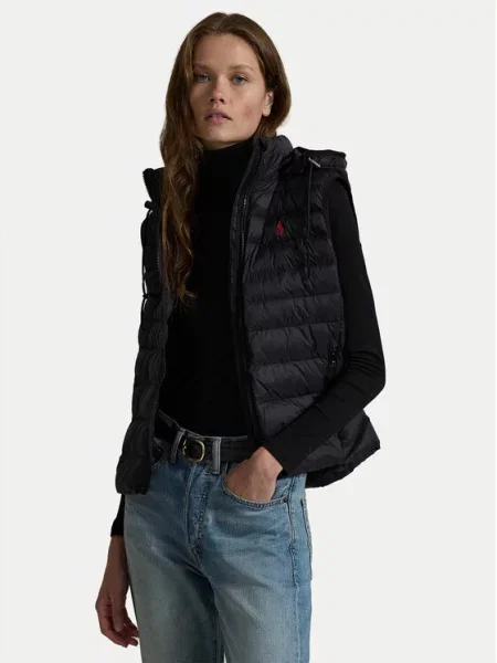 Polo Ralph Lauren Αμάνικο Μπουφάν μαύρο
