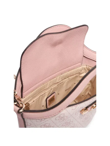 Ročna torba Guess Lindsey Mini Svetlo rožnata roza