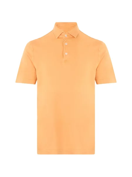 Scurt tricou polo Fedeli portocaliu