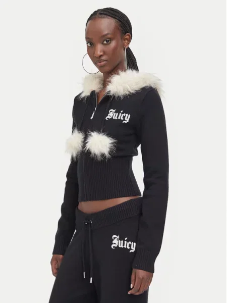 Juicy Couture Pletena jopica črna