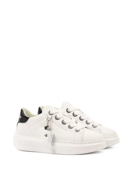 Δερμάτινα sneakers Karl Lagerfeld λευκό