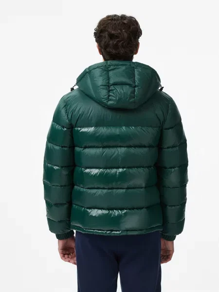 Пуховик Lacoste зеленый