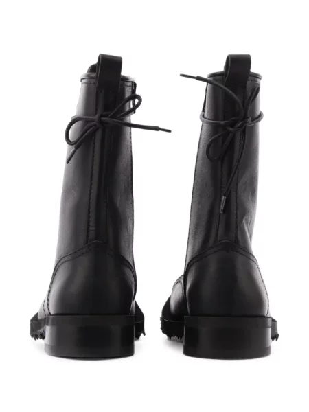 Botine Bepositive cu șireturi din piele negru