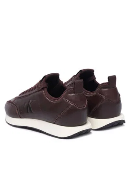 Calvin Klein Superge Retro Runner Sock Panl Lth Neo rjava