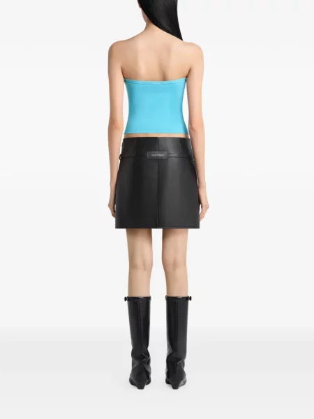 Bluzka Courreges na sprzączkę niebieska