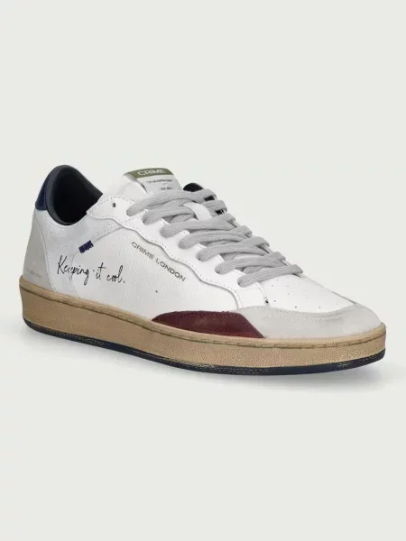 Crime London CHELSEA sneakersy skórzane białe