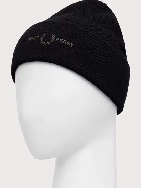 Fred Perry σκούφος beanie με μαύρο