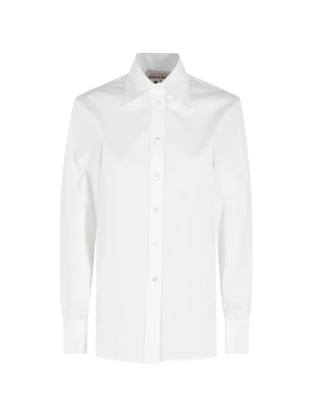 Kołnierzykowy koszula Semicouture biała